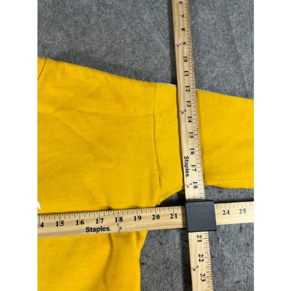 Gymshark Fitness Crop Crewneck Sweatshirt Womens Small Yellow Gym Athleisure - Picture 8 of 11